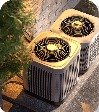 Two outdoor HVAC units