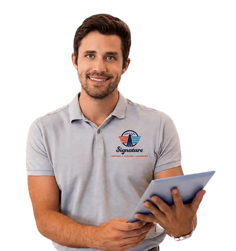 Signature Technician with Tablet